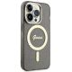 4. Etui Guess Glitter Gold MagSafe na iPhone 14 Pro - czarne