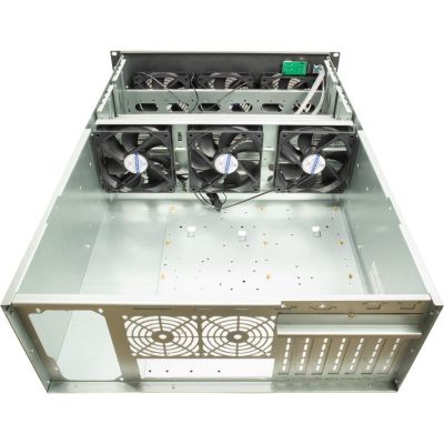3. Inter-Tech 4F28 Rack Czarny, Srebrny
