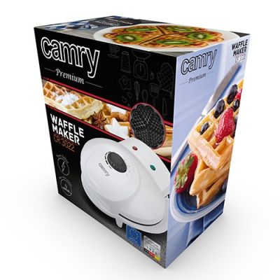 8. Camry CR 3022 gofrownica 5 wafel(e) Czarny, Biały 1000 W