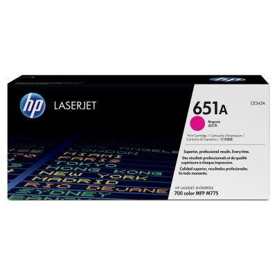 2. HP 651A oryginalny wkład z purpurowym tonerem LaserJet