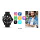 15. Smartwatch VELTORI VT150-1 Czarny Pasek Silikonowy + Czarna Bransoleta