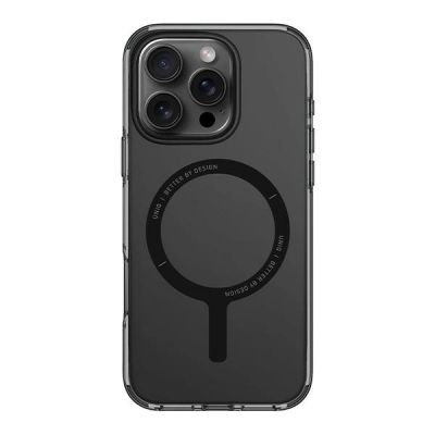 2. Etui UNIQ Clario Magclick Charging z MagSafe na iPhone 16 Pro Max - półprzezroczyste