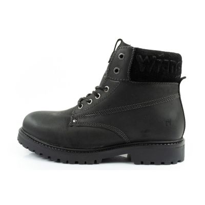 2. Wrangler Arch Fur buty męskie sztyblety trzewiki eleganckie ocieplane czarne