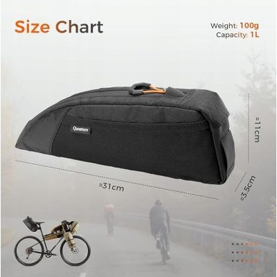 3. Qunature torba na ramę rowerową khaki 1l