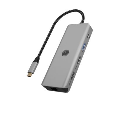 2. Stacja dokująca ICY BOX IB-DK4012-CPD Przewodowa USB 3.2 Gen 1 (3.1 Gen 1) Type-C Antracyt, Czarny