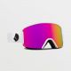 3. Gogle snowboardowe Volcom Garden Matte White/Pink Chrome ochrona UV różowe (VG0122101)