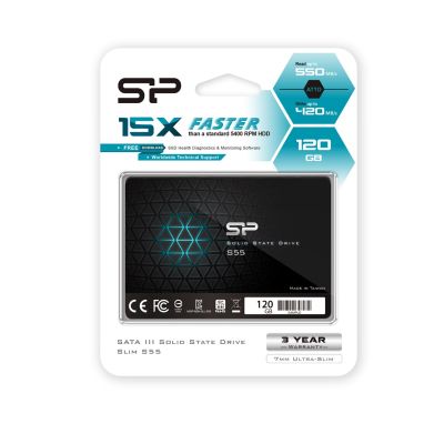 4. Dysk SSD Silicon Power S55 120GB 2,5" SATA III 550/420 MB/s (SP120GBSS3S55S25)