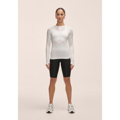 3. Koszulka damska Casall Maze Long Sleeve biały