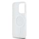 7. Etui DKNY IML Mono & Stripe MagSafe na iPhone 15 Pro - beżowe