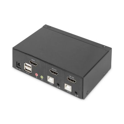 13. DIGITUS PRZEŁĄCZNIK KVM 2 PORTOWY HDMI, 4K 30HZ DS-12870