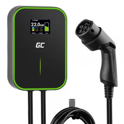6. Ładowarka wallbox Green Cell EV PowerBox 22kW z kablem
