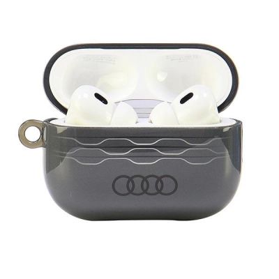 2. Etui Audi IML Geometric Pattern na AirPods Pro 2 - szare