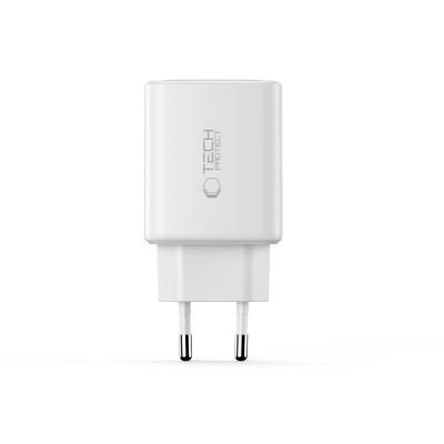 4. Ładowarka sieciowa Tech-Protect NCA65W-GAN 3-Porty 65W - biała