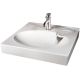 WASHBASIN CLARO+SIPHON+HANGERS 60X60CM
