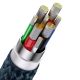6. Baseus Flash Series II kabel USB Typ C / USB Typ C / Lightning / micro USB 100 W 1,5 m niebieski (CASS030203)