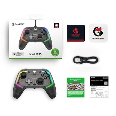 7. GameSir Kaleid Czarny, Przezroczysty USB Gamepad Analogowa/Cyfrowa Xbox One, Xbox Series S, Xbox Series X