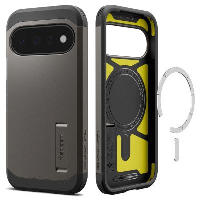 3. Etui Spigen Tough Armor Mag MagSafe na Google Pixel 11 - ciemnoszare