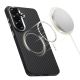 3. Etui Tech-Protect Ion Carbon MagSafe na Samsung Galaxy S26 - czarno-srebrne