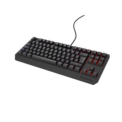 29. KLAWIATURA DLA GRACZY GENESIS THOR 230 TKL DE RGB MECHANICZNA OUTEMU RED CZARNA HOT SWAP