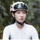 6. Kask rowerowy Rockbros z szybką, odpinane okulary z ochroną UV, odłączany daszek, unisex - różowy
