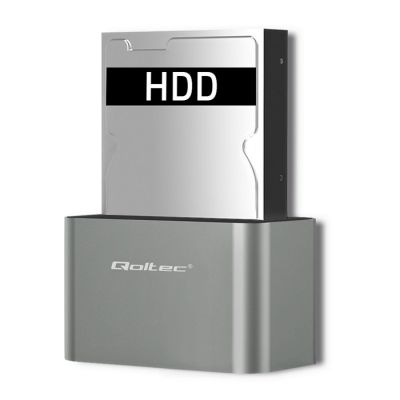 7. QOLTEC STACJA DOKUJĄCA HDD/SSD | 2.5"/3.5" SATA | USB 3.0
