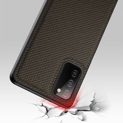 6. Dux Ducis Fino etui pokrowiec pokryty nylonowym materiałem Samsung Galaxy A03s zielony