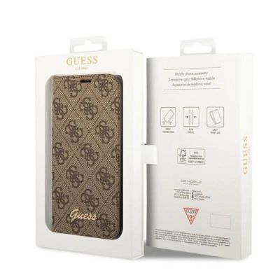 7. Etui Guess 4G Vintage Gold Logo na iPhone 14 Pro Max - brązowe