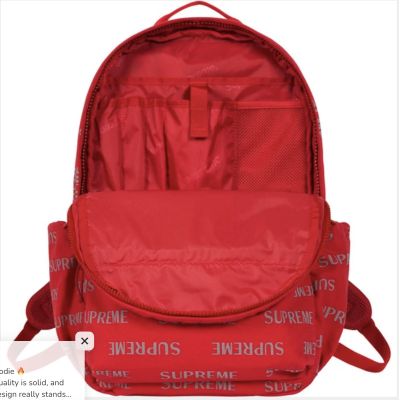 4. Plecak Supreme Backpack Red BackPack Reflective - FW26B3-RED