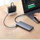 11. HUB Baseus PortalJoy Series 13w1 USB-C - 2x HDMI / DP / VGA / USB-A 3.1 / USB-C 3.1 / USB-A 2.0 / PD / RJ45 / SD / TF / AUX - szary
