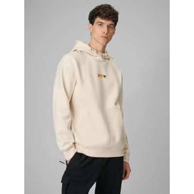 Bluza dresowa regular z kapturem męska 4F 4FRSS26TSWSM2894-12S