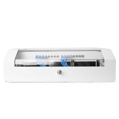 11. Szafa wisząca NWS 19" Slim Line 3HE rotierbar, 2HE fix, 145x500x475 mm, kolor szary (RAL 7035)