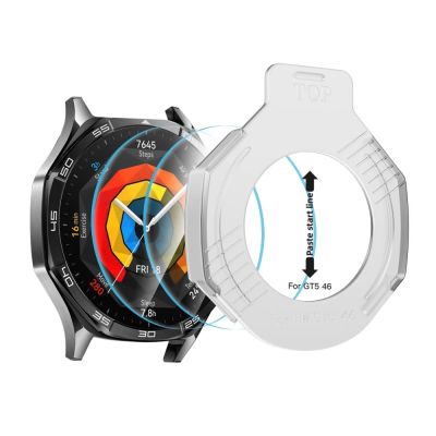 2. Szkło hartowane Tech-Protect Easy Set+ 2-pack na Huawei Watch GT 5 46 mm - przezroczyste