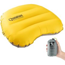 Qunature nadmuchiwana poduszka turystyczna żółta
