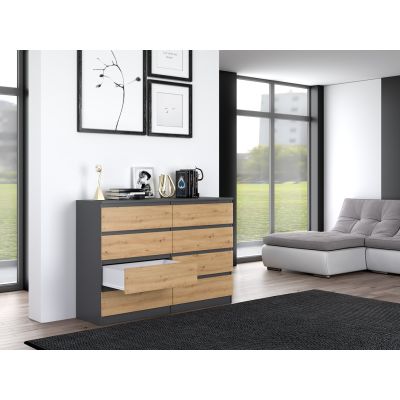 5. Komoda M8 140 138x40xH97 antracyt/artisan