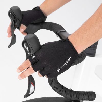 8. Rękawiczki rowerowe Wozinsky WRR-01XL rozmiar XL - czarne