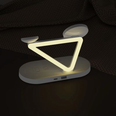 7. Ładowarka bezprzewodowa Tech-Protect QI15W-A41 3w1 z MagSafe do urządzeń Apple - biała
