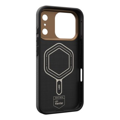 9. UAG Fibr Armr MagSafe - etui do iPhone 17 Pro kompatybilne z MagSafe (kevlar graphite / bronze)