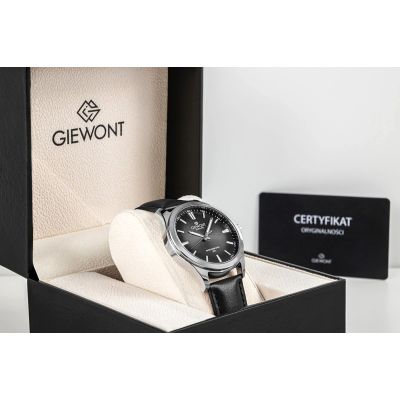 7. Zegarek Męski Giewont Elegance Sapphire Czarny GW5160-A2