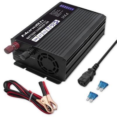 2. Ładowarka inteligentna Monolith do akumulatorów LiFePO4 AGM GEL SLA 20A 24V