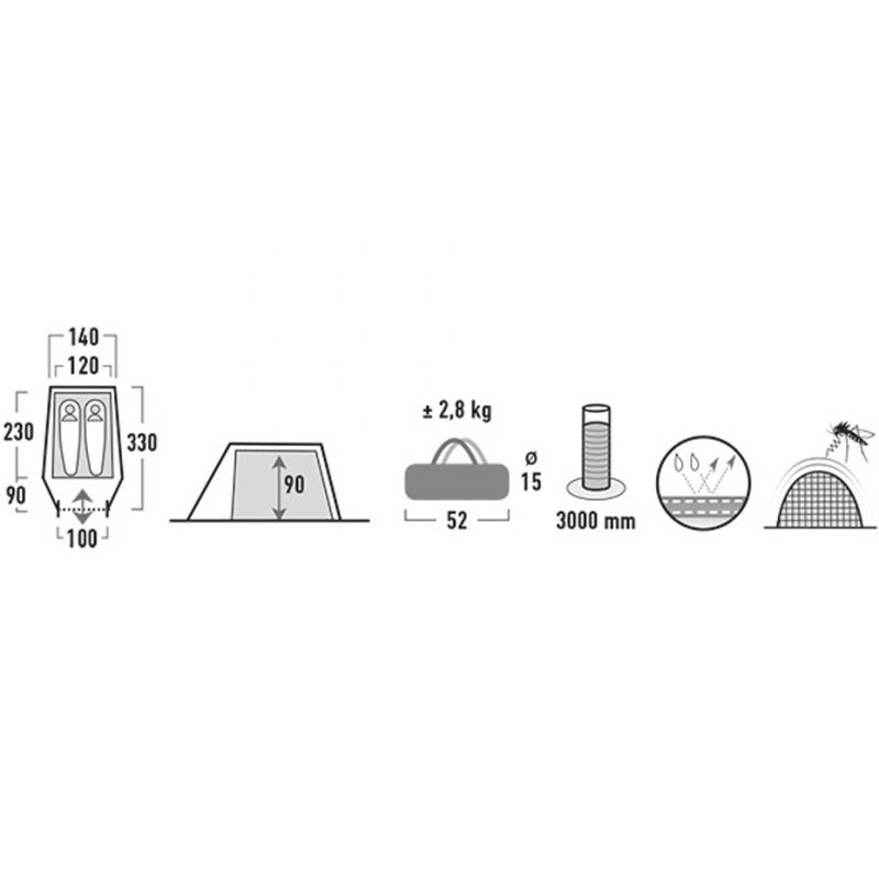 7. Namiot High Peak Kite 2 10188