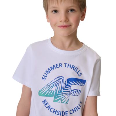 4. Koszulka dla chłopca 4F M3284 biała 4FJWSS26TTSHM3284 10S