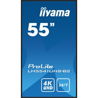 3. Monitor 55IN 3840X2160 4K UHD IPS 1 HAZ/VGA HDMI 500CD/QM MEDIA PLAY USB