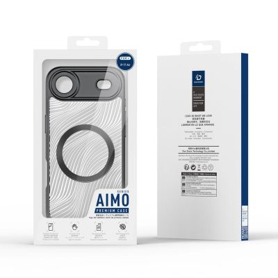 9. Etui Dux Ducis Aimo Mag z pierścieniem magnetycznym na iPhone 17 Air – czarne