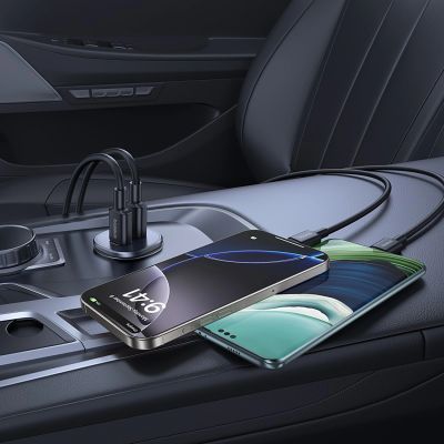 8. Ładowarka samochodowa Baseus GoTrip 2 x USB-C 30W - czarna