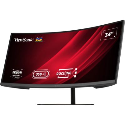 5. Viewsonic VG3419C-2 monitor komputerowy 86,4 cm (34") 3440 x 1440 px UltraWide Quad HD LED Czarny