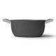 7. Smeg CSF2412BLM Kochtopf, 20 cm, Keramik, Edelstahlgriff, Mattschwarz