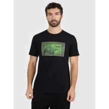 T-shirt regular z nadrukiem męski 4F 4FRAW25TTSHM3612-20S