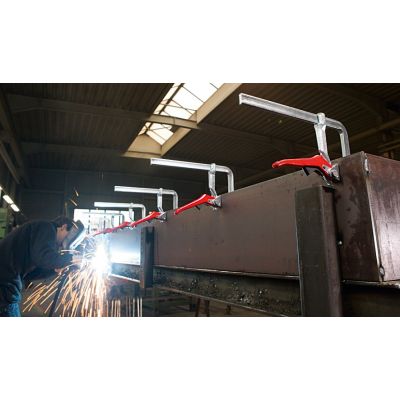 4. Ścisk dźwigniowy ślusarski stalowy GH 250*120mm