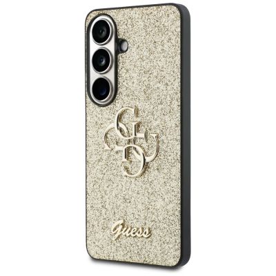 2. Etui Guess Fixed Glitter Big 4G Metal Logo do Samsung Galaxy S26 - złote