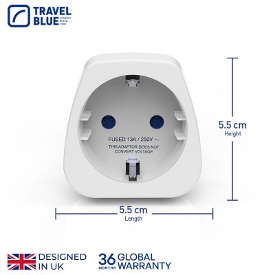 4. TRAVEL BLUE PRZEJŚCIÓWKA ADAPTER SHUCKO -> AUSTRIALIA NOWA ZELANDIA